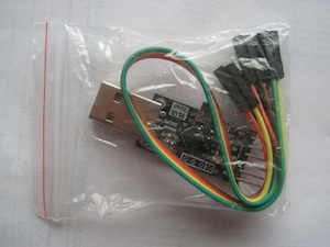Balíček s USB-UART převodníkem.